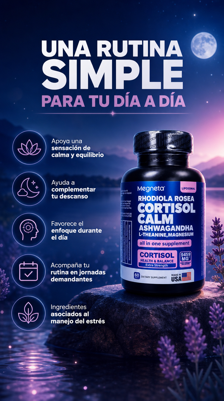 Megneta Cortisol Calm - Beneficios