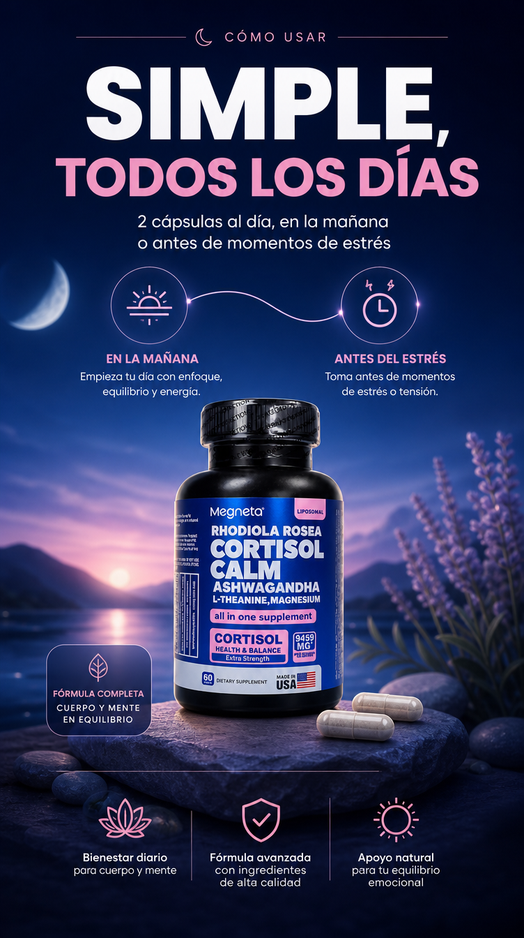 Megneta Cortisol Calm - Como usarlo