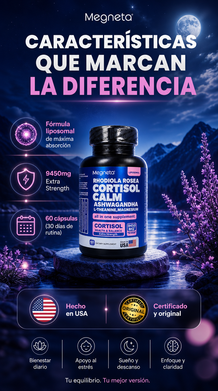 Megneta Cortisol Calm - Caracteristicas