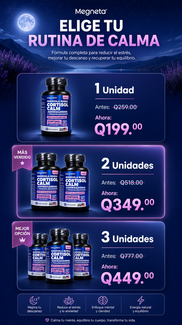Megneta Cortisol Calm - Kit de Ofertas