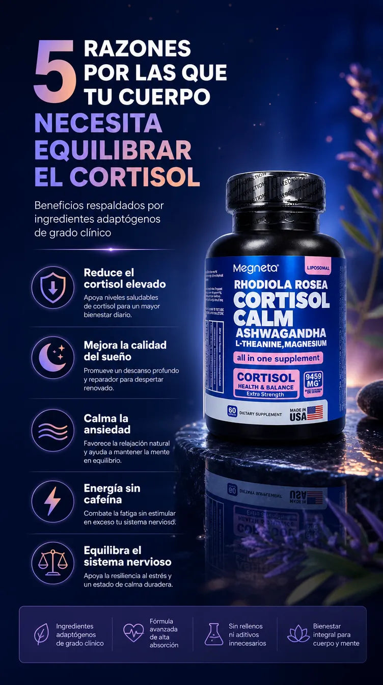 Megneta Cortisol Calm Kit - Beneficios